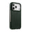 MELKCO For iPhone 17 Pro Max Case Compatible with MagSafe Vertical Flip Genuine Cow Leather + PC Phone Cover - Green - 5