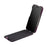 MELKCO For iPhone 17 Pro Case Compatible with MagSafe Vertical Flip Genuine Cow Leather + PC Phone Cover - Purple - 2