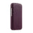 MELKCO For iPhone 17 Case Compatible with MagSafe Vertical Flip Genuine Cow Leather + PC Phone Cover - Purple - 4