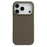 MELKCO For iPhone 17 Pro Max Case Genuine Cow Leather PC Phone Cover Compatible with MagSafe - Grey - 1