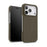 MELKCO For iPhone 17 Pro Max Case Genuine Cow Leather PC Phone Cover Compatible with MagSafe - Grey - 2