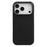 MELKCO For iPhone 17 Pro Case Genuine Cow Leather PC Phone Cover Compatible with MagSafe - Black - 1