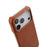 MELKCO For iPhone 17 Pro Max Case Compatible with MagSafe Waxy Genuine Cow Leather PC Phone Back Cover - Brown - 5