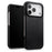 MELKCO For iPhone 17 Pro Case Compatible with MagSafe Waxy Genuine Cow Leather PC Phone Back Cover - Black - 3
