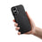 MELKCO For iPhone 17 Case Compatible with MagSafe Waxy Genuine Cow Leather PC Phone Back Cover - Black - 4
