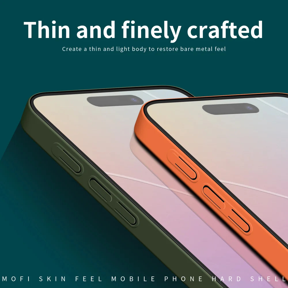 MOFI For iPhone 17 Pro Max Phone Case  JK Qin Series Skin-Touch Matte Anti-fingerprint Back Cover - Black - 2