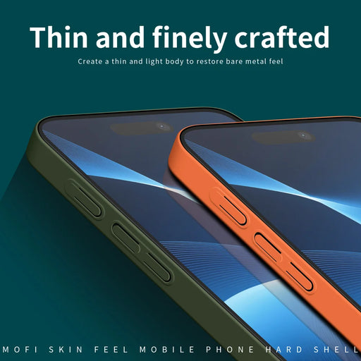 MOFI For iPhone Air Phone Case  JK Qin Series Skin-Touch Matte Anti-fingerprint Back Cover - Black - 2