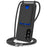 For Samsung Galaxy S25 FE Case Liquid Silicone Card Holder Back Phone Cover with Lanyard - Black - 2