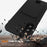 For Samsung Galaxy S25 FE Case Liquid Silicone Card Holder Back Phone Cover with Lanyard - Black - 4