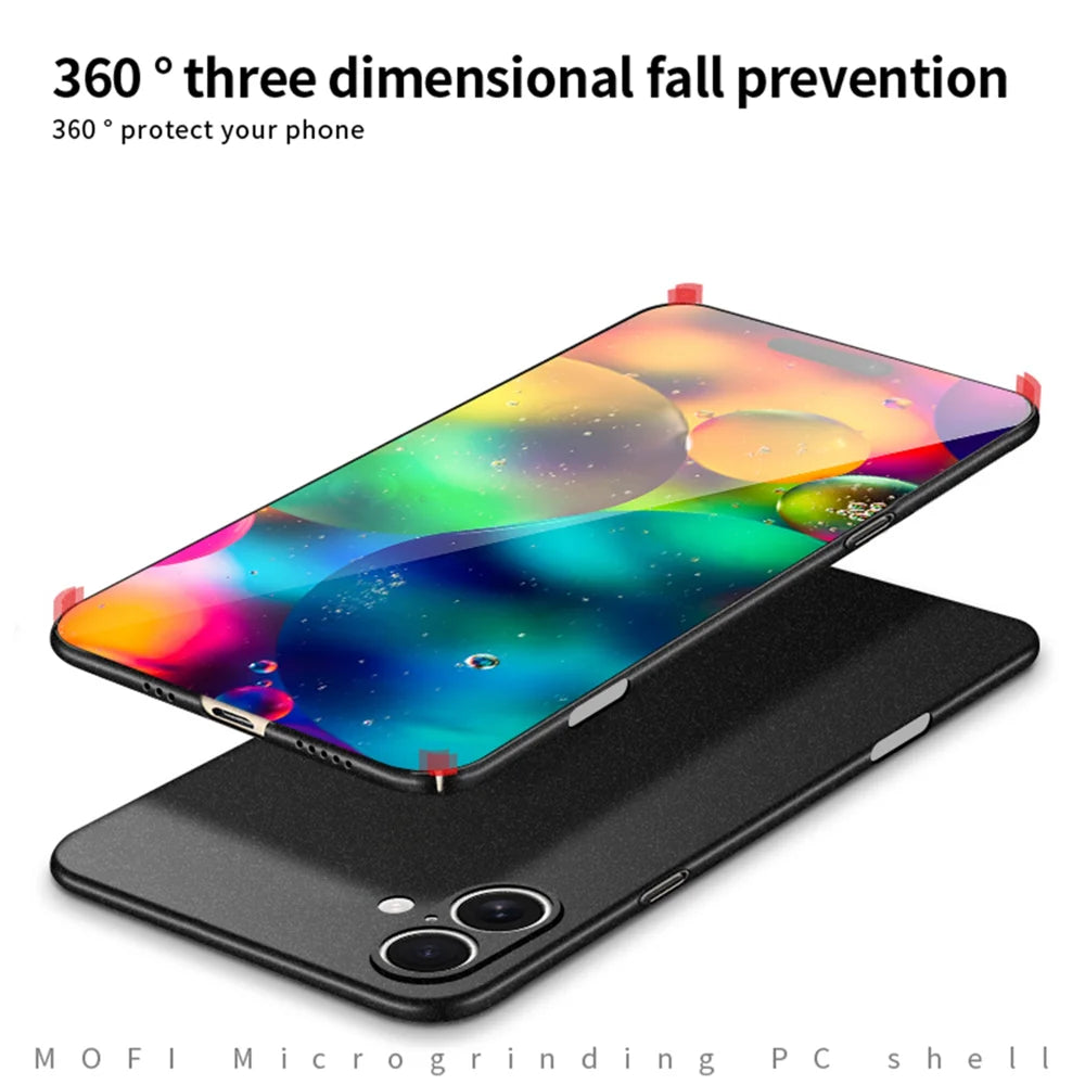 MOFI For iPhone 17 PC Case  Shield Matte Series Slim Fit Phone Cover - Black - 4