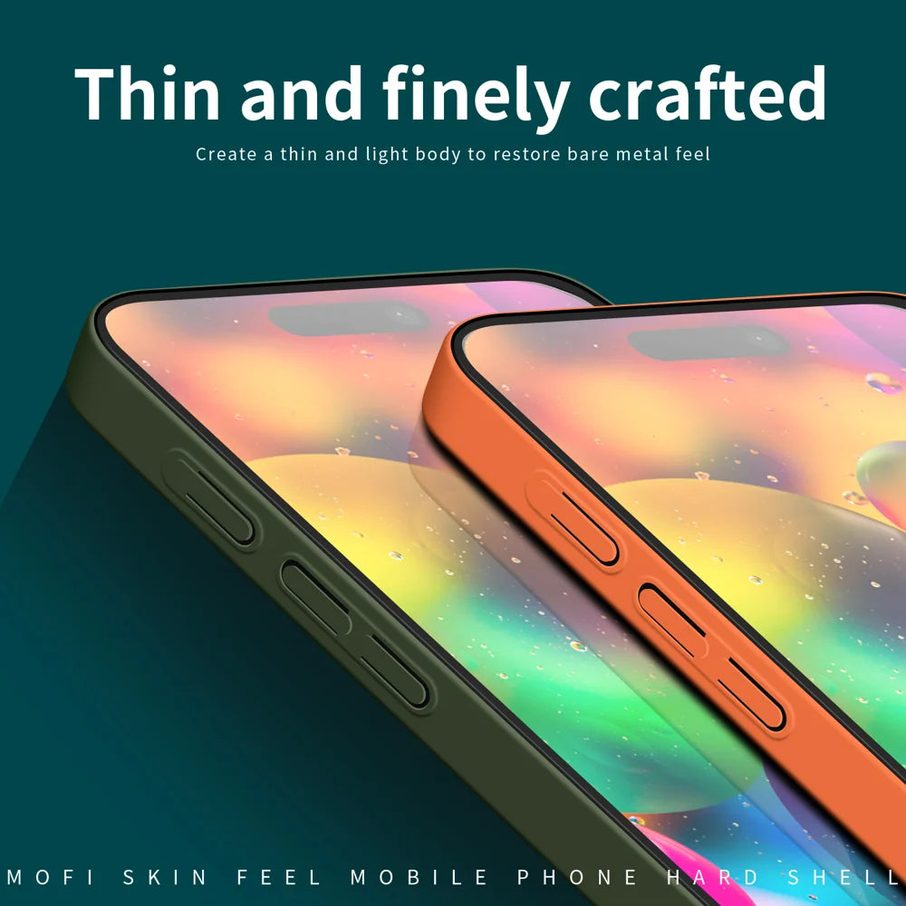 MOFI For iPhone 17 Phone Case  JK Qin Series Skin-Touch Matte Anti-fingerprint Back Cover - Black - 2