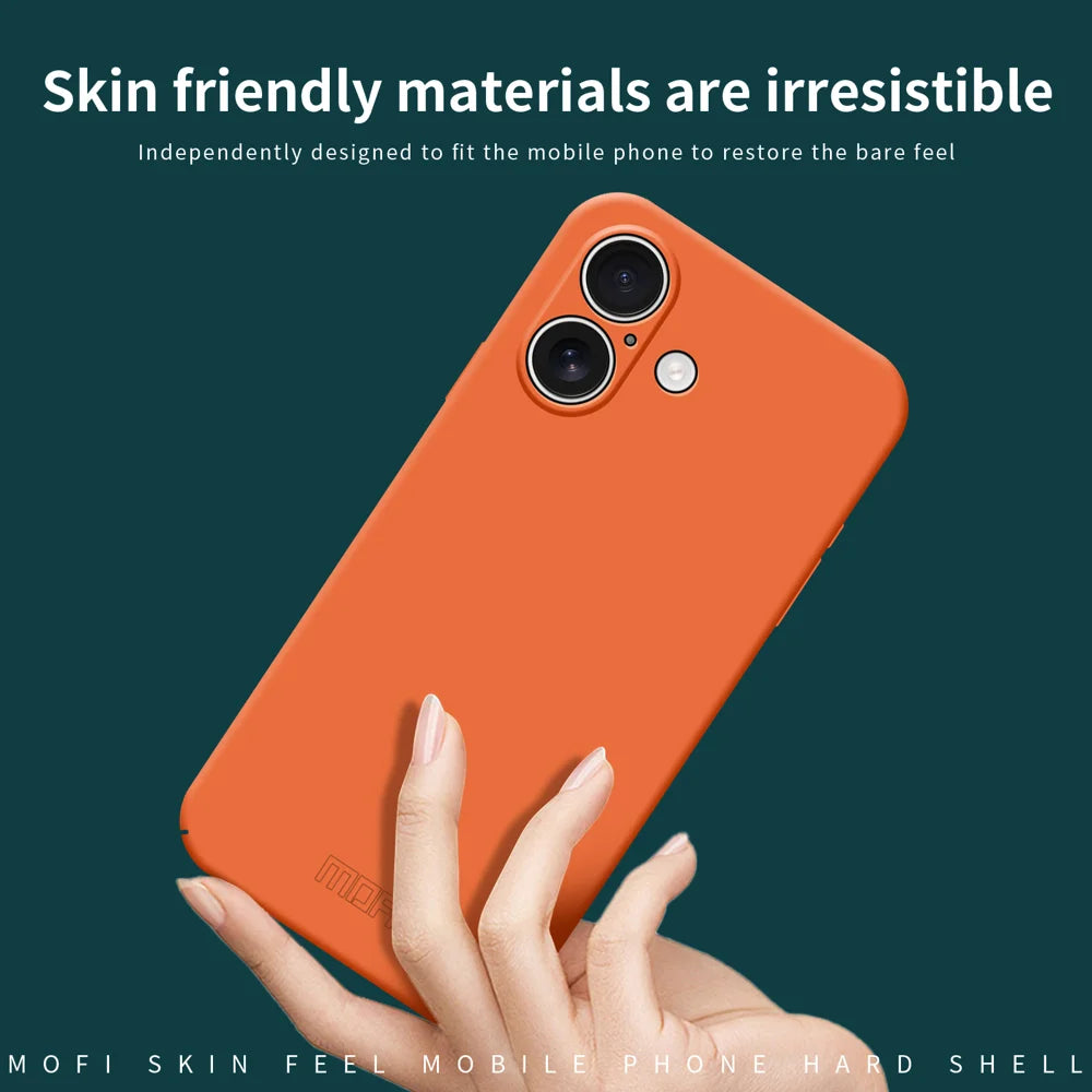 MOFI For iPhone 17 Phone Case  JK Qin Series Skin-Touch Matte Anti-fingerprint Back Cover - Black - 4