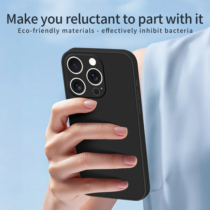 MOFI For iPhone 14 Pro Case  Skin Touch Soft TPU Protective Phone Cover - Black - 4