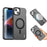 IMAK For iPhone 14 Plus Case Compatible with MagSafe Candy Color Anti Drop TPU + PET Back Cover - Black - 1
