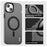 IMAK For iPhone 14 Plus Case Compatible with MagSafe Candy Color Anti Drop TPU + PET Back Cover - Black - 5