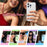 IMAK For iPhone 14 Pro Max Case Compatible with MagSafe Candy Color Anti Drop TPU + PET Back Cover - Black - 7