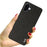 IMAK Ruiyi Series for Samsung Galaxy A07 4G Case Fabric Texture Leather + PC Phone Back Cover - Black - 5