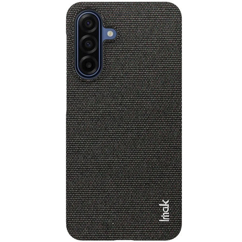 IMAK Ruiyi Series for Samsung Galaxy A17 5G / A17 4G Case Fabric Texture Leather + PC Phone Back Cover - Black - 1