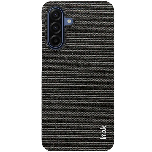 IMAK Ruiyi Series for Samsung Galaxy A17 5G / A17 4G Case Fabric Texture Leather + PC Phone Back Cover - Black - 1