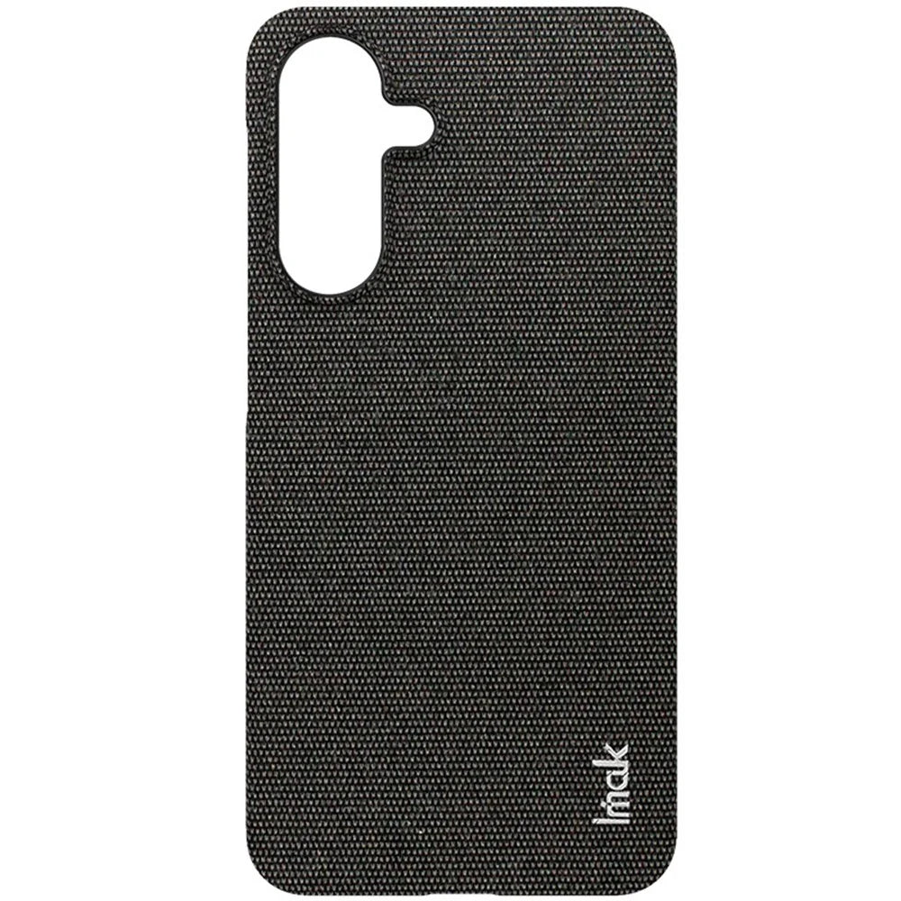 IMAK Ruiyi Series for Samsung Galaxy A17 5G / A17 4G Case Fabric Texture Leather + PC Phone Back Cover - Black - 2