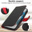 For iPhone 13 Pro Stand Case Litchi Texture Genuine Cow Leather Wallet Phone Cover RFID Blocking - Black / Red - 5