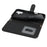 For iPhone 16 Plus Stand Case Litchi Texture Genuine Cow Leather Wallet Phone Cover RFID Blocking - Black - 5