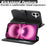 For iPhone 16 Plus Stand Case Litchi Texture Genuine Cow Leather Wallet Phone Cover RFID Blocking - Black - 7