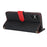 For Sony Xperia 10 VI Stand Case Litchi Texture Genuine Cow Leather Wallet Phone Cover RFID Blocking - Black / Red - 4