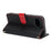 For Google Pixel 9a Stand Case Litchi Texture Genuine Cow Leather Wallet Phone Cover RFID Blocking - Black / Red - 3