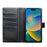 QIALINO For iPhone 17 Case Compatible with MagSafe Detachable Genuine Cow Leather Wallet Phone Cover - Black - 2