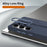 For Samsung Galaxy S25 Ultra Case Customizable Smart Key Control Wristband Kickstand PC + Silicone Phone Cover - Sapphire - 6