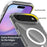 For iPhone Air Case Compatible with MagSafe PC + TPU Clear Phone Cover with Tempered Glass Screen Protector - Pink - 5