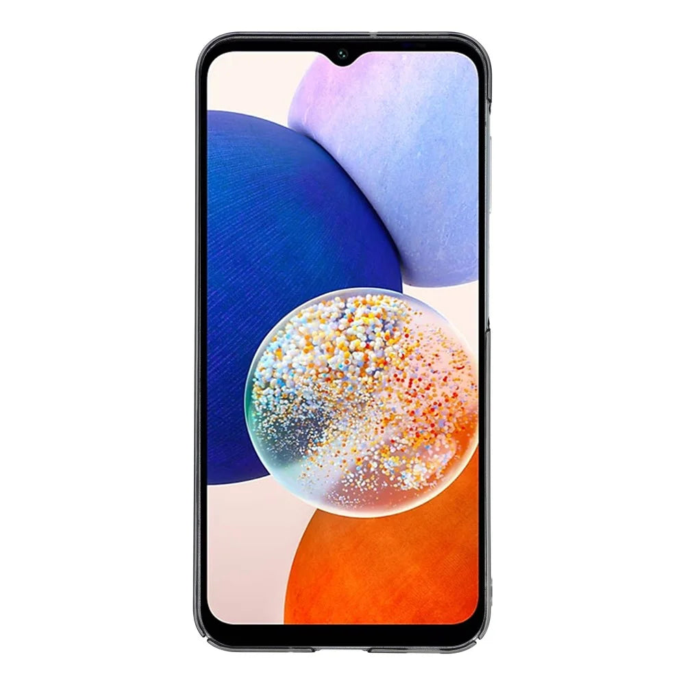 For Samsung Galaxy A14 5G / 4G Crystal Clear Magnetic Case Hard PC Phone Cover - Transparent Black - 2