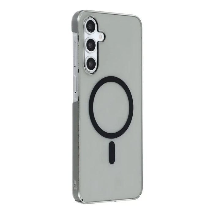 For Samsung Galaxy A34 5G Crystal Clear Magnetic Case Hard PC Phone Cover - Transparent Black - 3