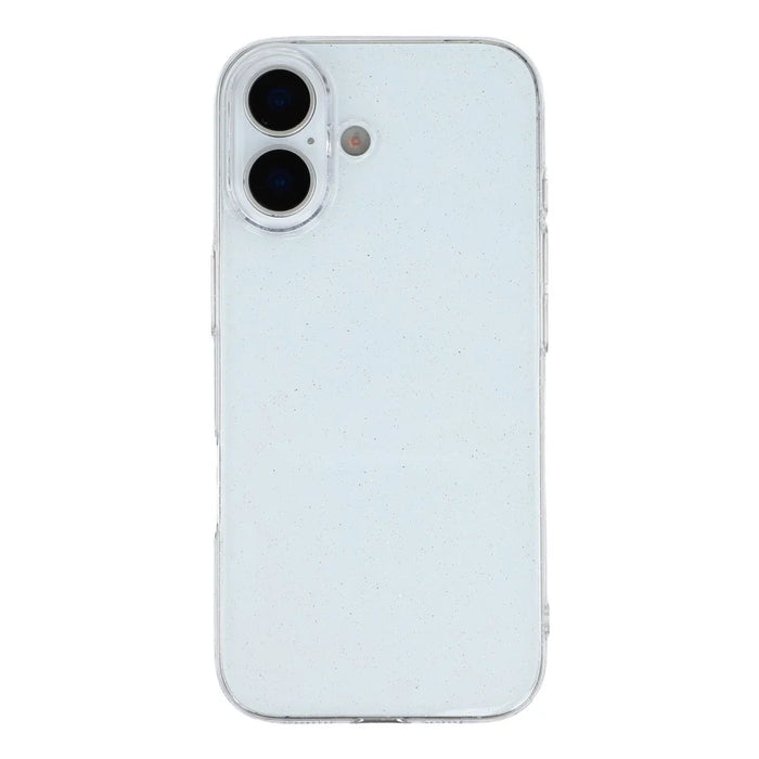 For iPhone 17 Case Glitter Transparent Hard PC Phone Cover - 1
