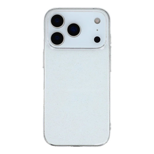 For iPhone 17 Pro Case Glitter Transparent Hard PC Phone Cover - 1