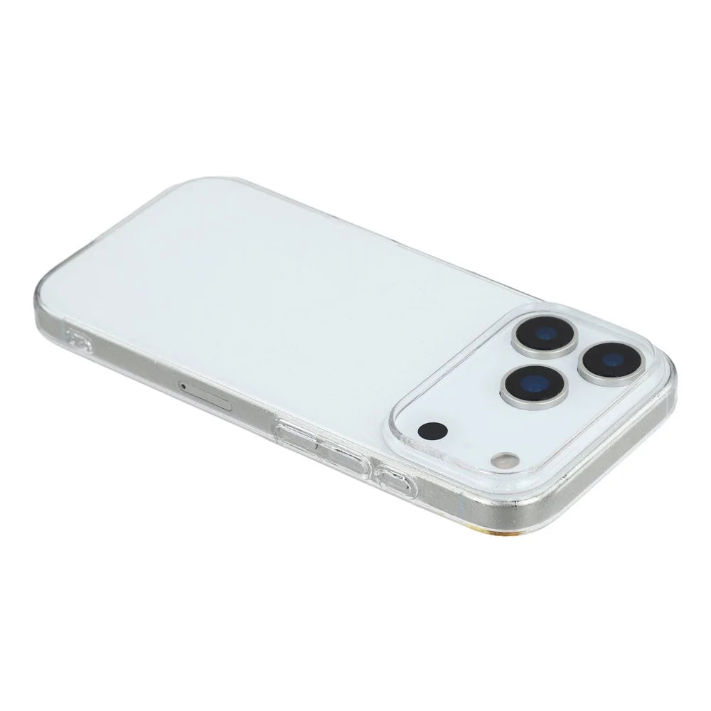 For iPhone 17 Pro Case Glitter Transparent Hard PC Phone Cover - 5
