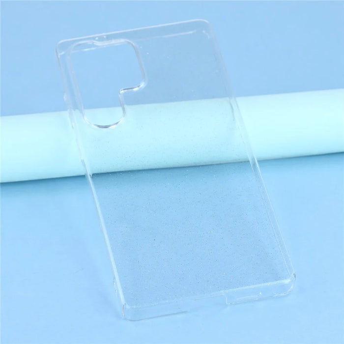 For Samsung Galaxy S24 Ultra Case Glitter Transparent Hard PC Phone Cover - 6