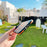 For iPhone Air Magnetic Case Skin-Touch TPU Acrylic Phone Back Cover with Lens Protector Kickstand - Orange - 4