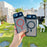 For iPhone Air Magnetic Case Skin-Touch TPU Acrylic Phone Back Cover with Lens Protector Kickstand - Orange - 5