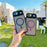 For iPhone Air Magnetic Case Skin-Touch TPU Acrylic Phone Back Cover with Lens Protector Kickstand - Orange - 7