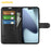 AMORUS For iPhone 17 Wallet Case Litchi Texture Shockproof Leather Flip Stand Phone Cover - Black - 2