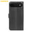 AMORUS For iPhone Air Wallet Case Litchi Texture Shockproof Leather Flip Stand Phone Cover - Black - 6