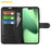 AMORUS For iPhone 18 Pro Max / 17 Pro Max Wallet Case Litchi Texture Shockproof Leather Flip Stand Phone Cover - Black - 2