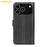 AMORUS For iPhone 18 Pro Max / 17 Pro Max Wallet Case Litchi Texture Shockproof Leather Flip Stand Phone Cover - Black - 6