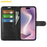 AMORUS For iPhone 16 Wallet Case Litchi Texture Shockproof Leather Flip Stand Phone Cover - Black - 2