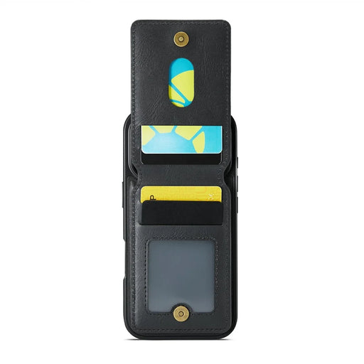 MAGKING K1 Series For iPhone 18 Pro Max / 17 Pro Max Magnetic Case PC + TPU + PU Phone Cover with Card Holder - Black - 2