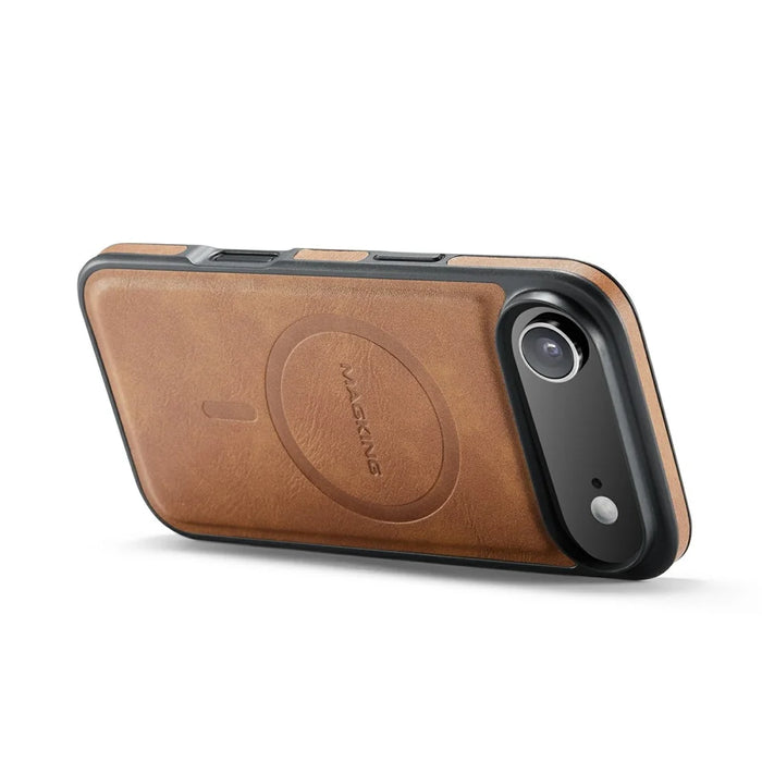 MAGKING K1 Series For iPhone Air Magnetic Case PC + TPU + PU Leather Phone Cover - Brown - 4