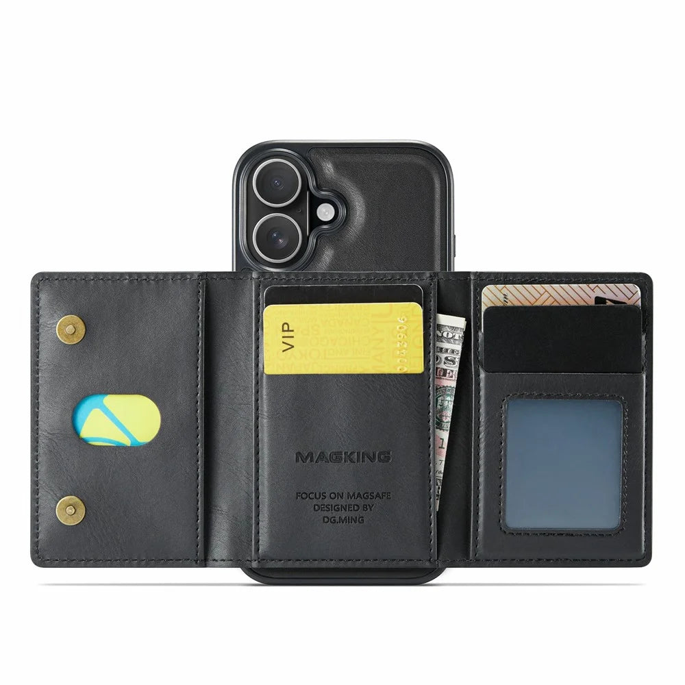 MAGKING K2 Series For iPhone 17 Case Compatible with MagSafe PC + TPU + PU Phone Cover - Black - 2