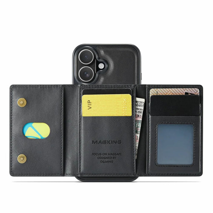 MAGKING K2 Series For iPhone 17 Case Compatible with MagSafe PC + TPU + PU Phone Cover - Black - 2